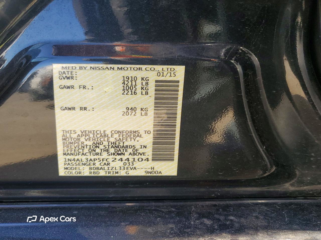 Nissan Altima 2015