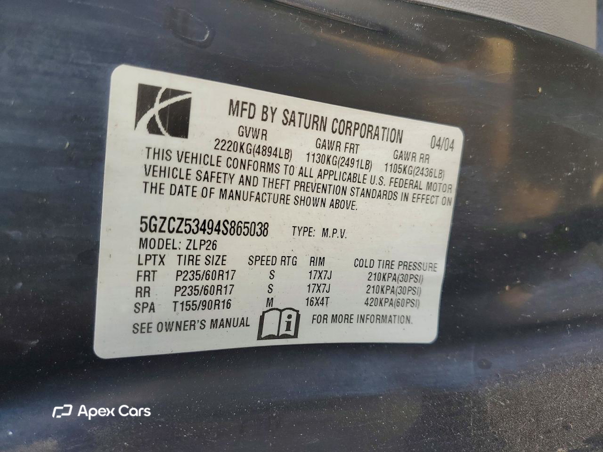 Saturn VUE 2004