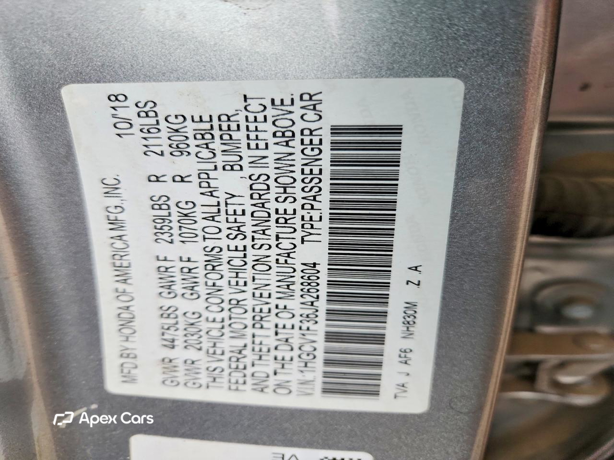 Honda Accord 2018