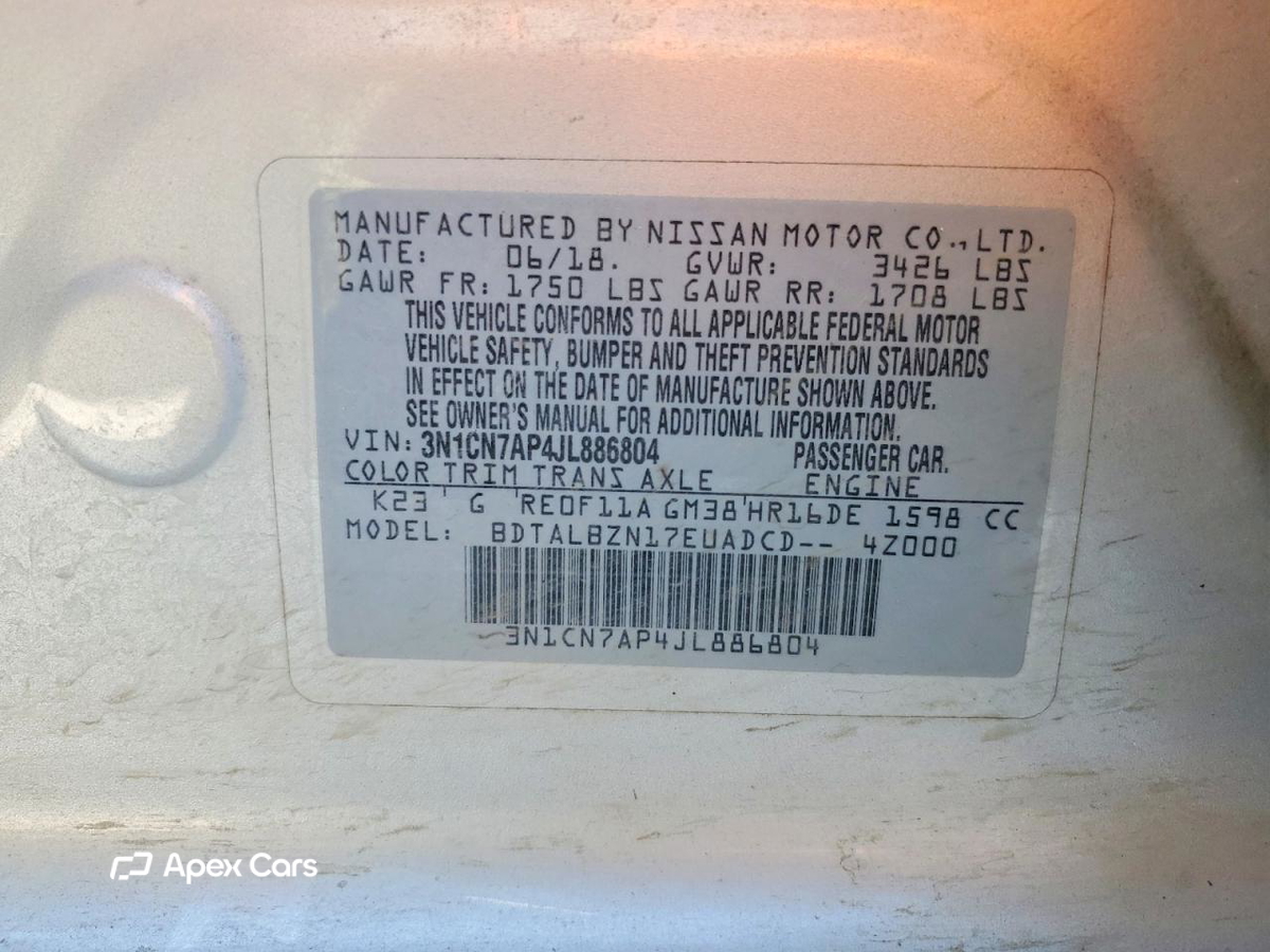 Nissan Versa 2018