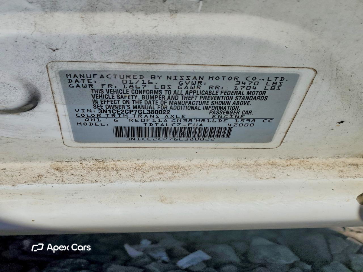 Nissan Versa 2016