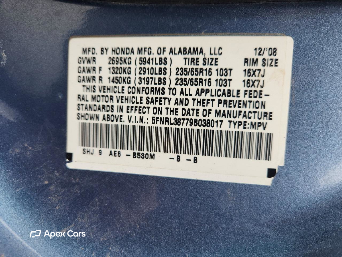 Honda Odyssey 2009