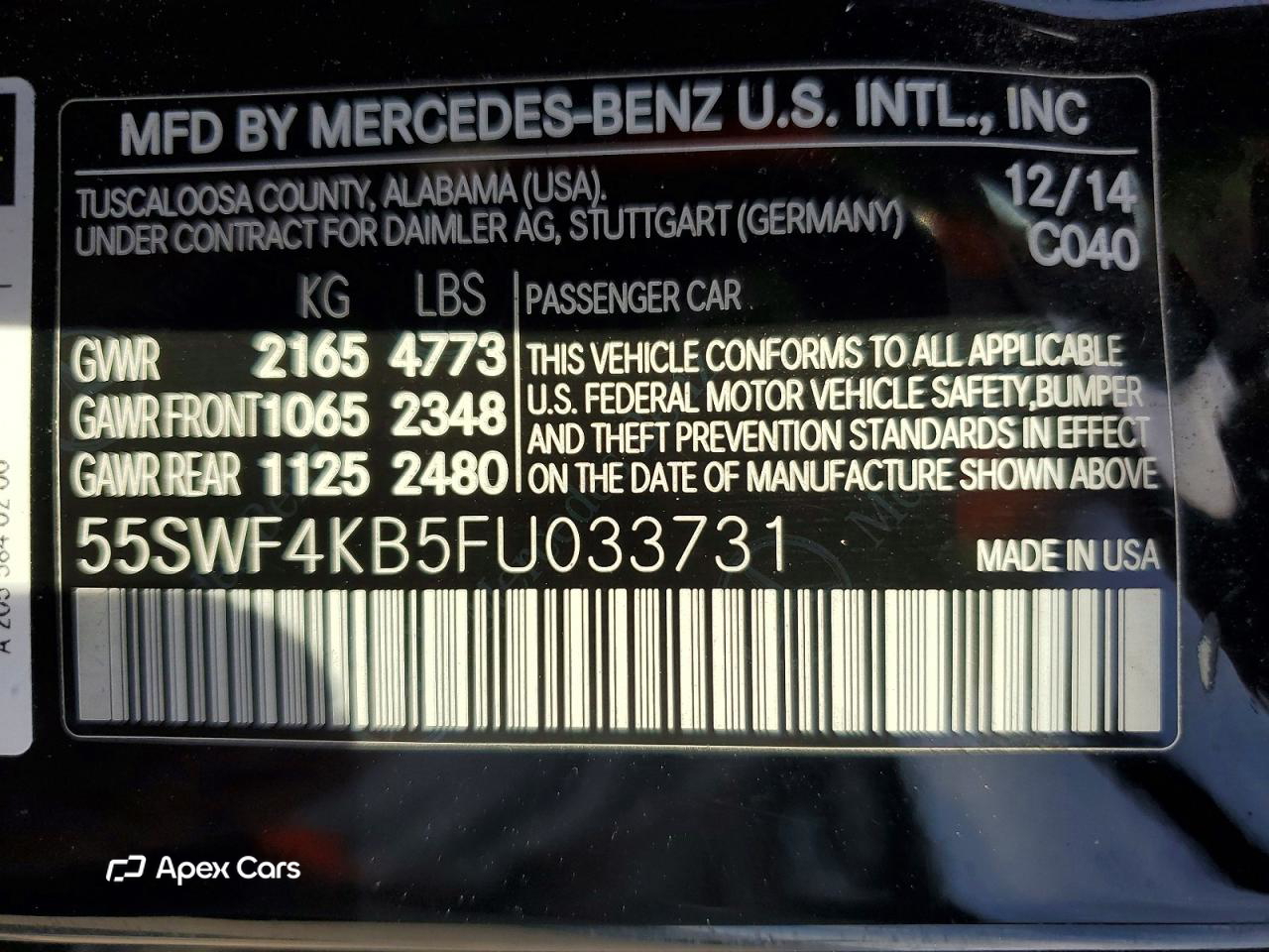 Mercedes-Benz C-klasse 2015