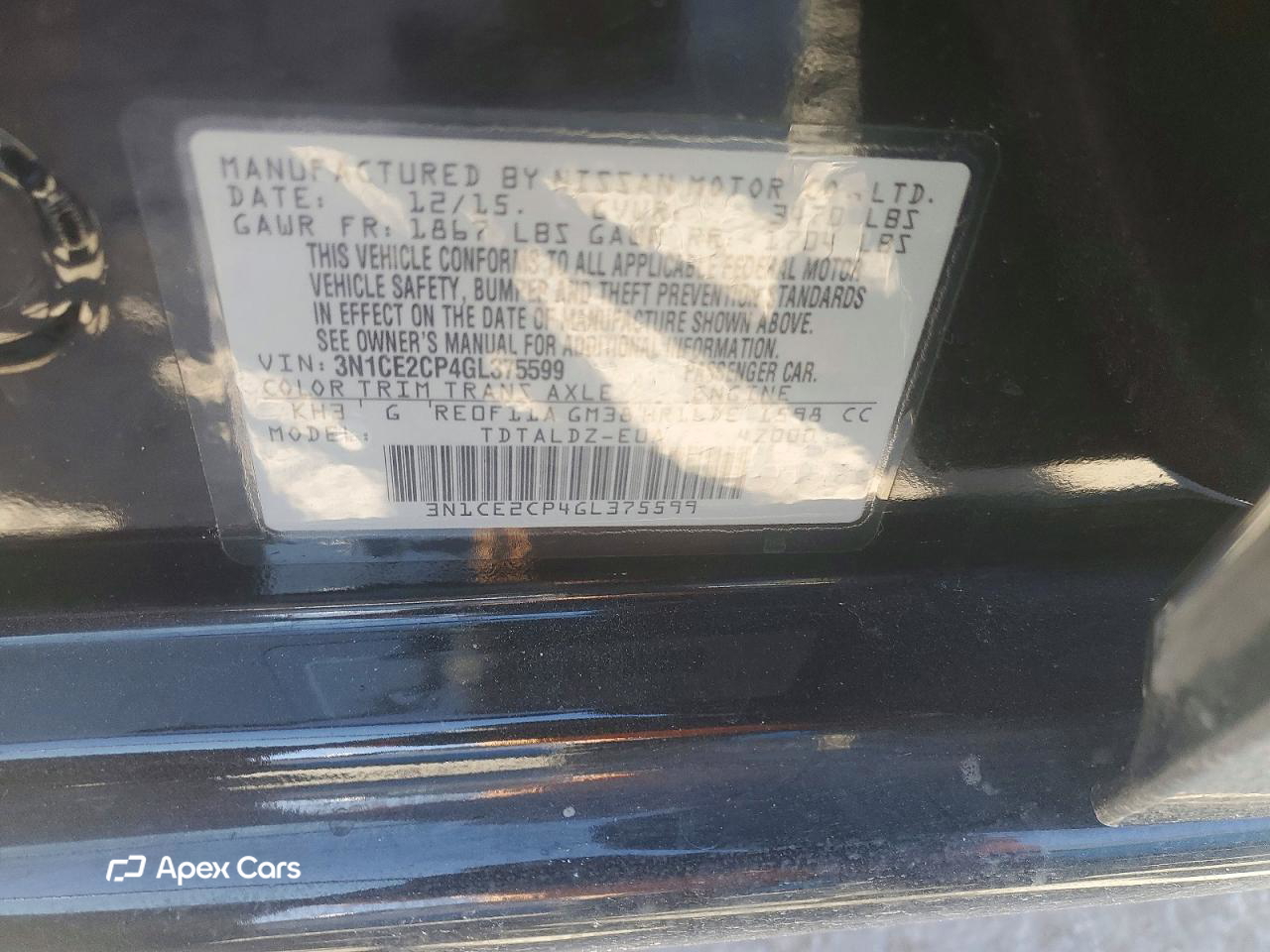 Nissan Versa 2016