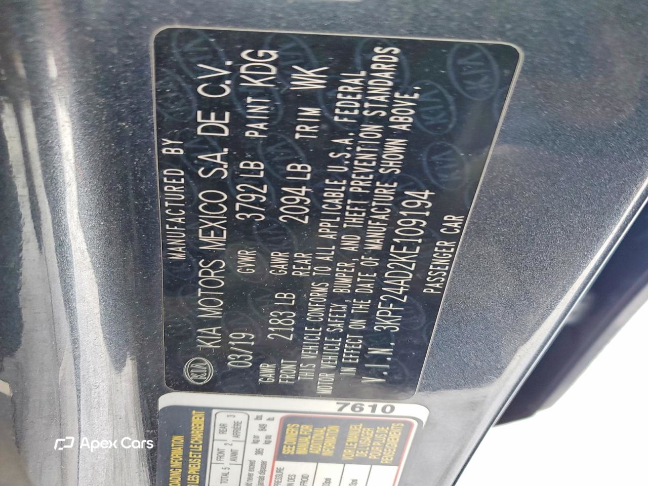 Kia Forte 2019