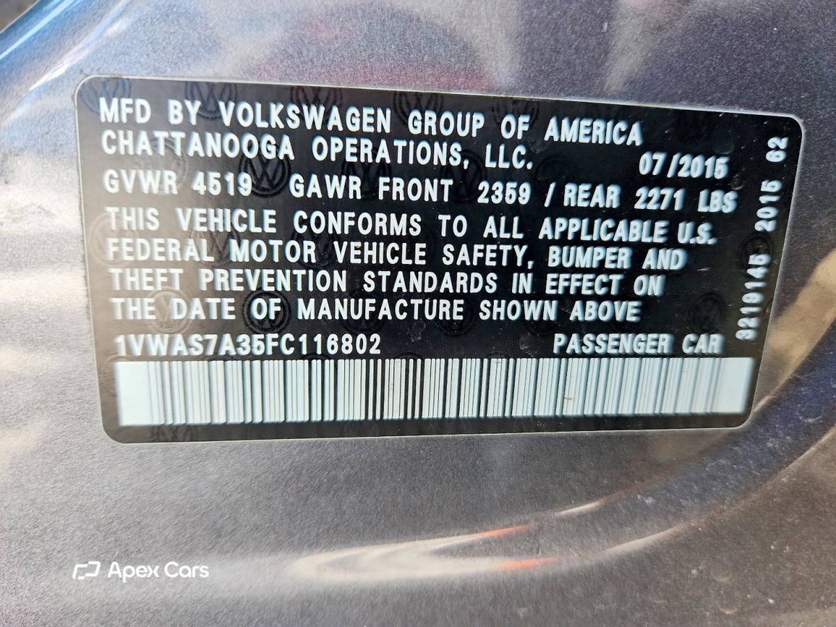 Volkswagen Passat 2015