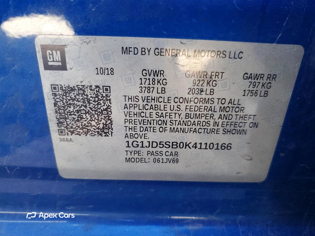 Chevrolet Sonic 2019