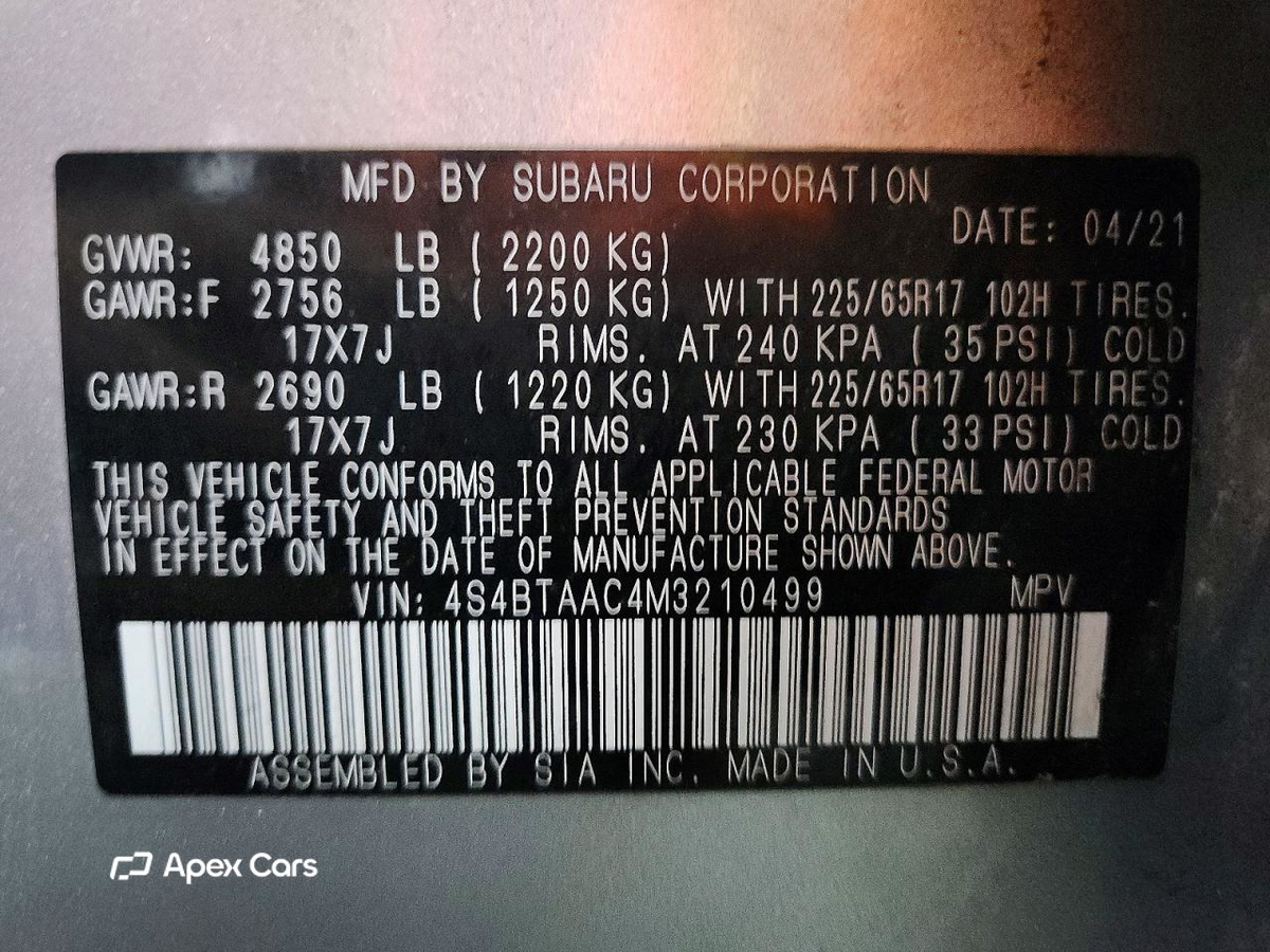 Subaru Legacy 2021