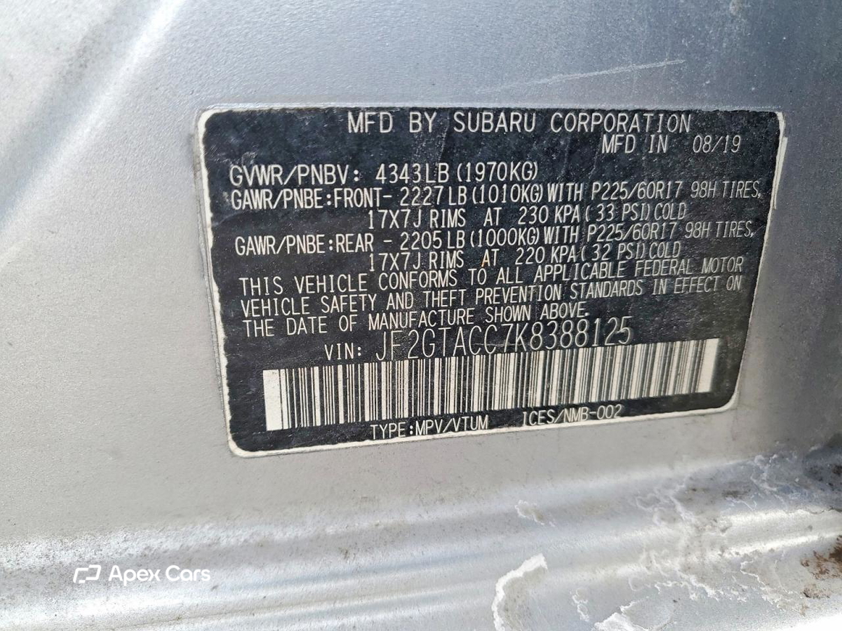 Subaru XV 2019