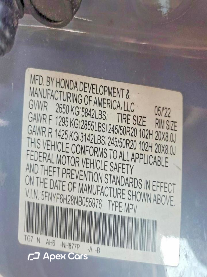 Honda Pilot 2022