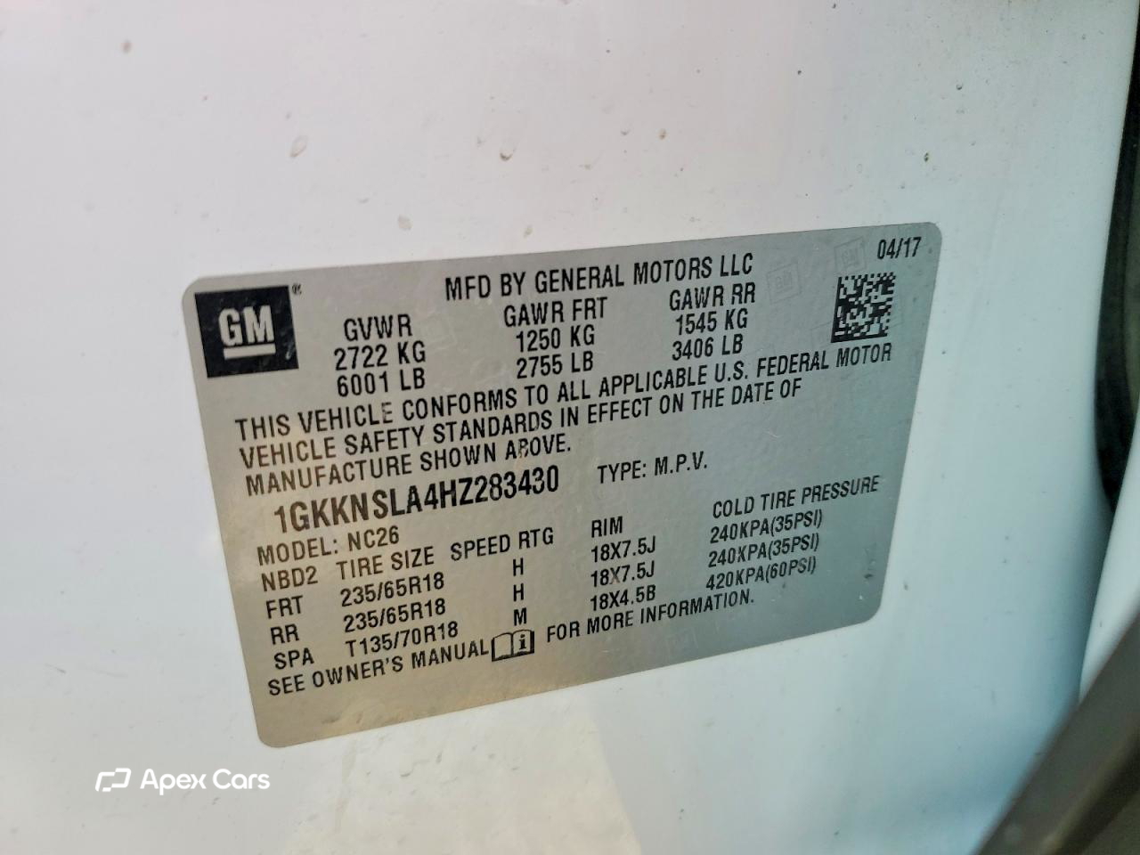 GMC Acadia 2017