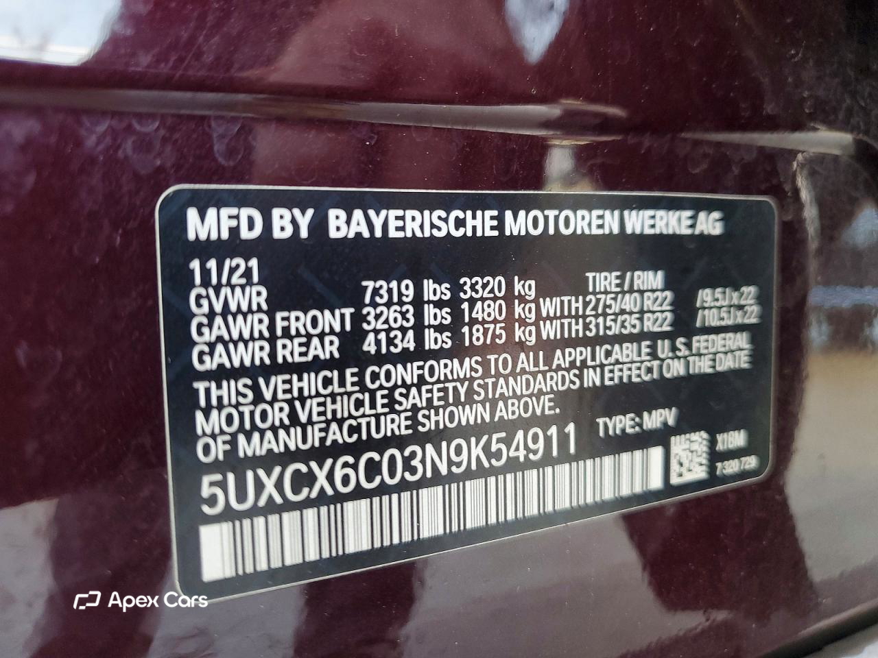 BMW X7 2022