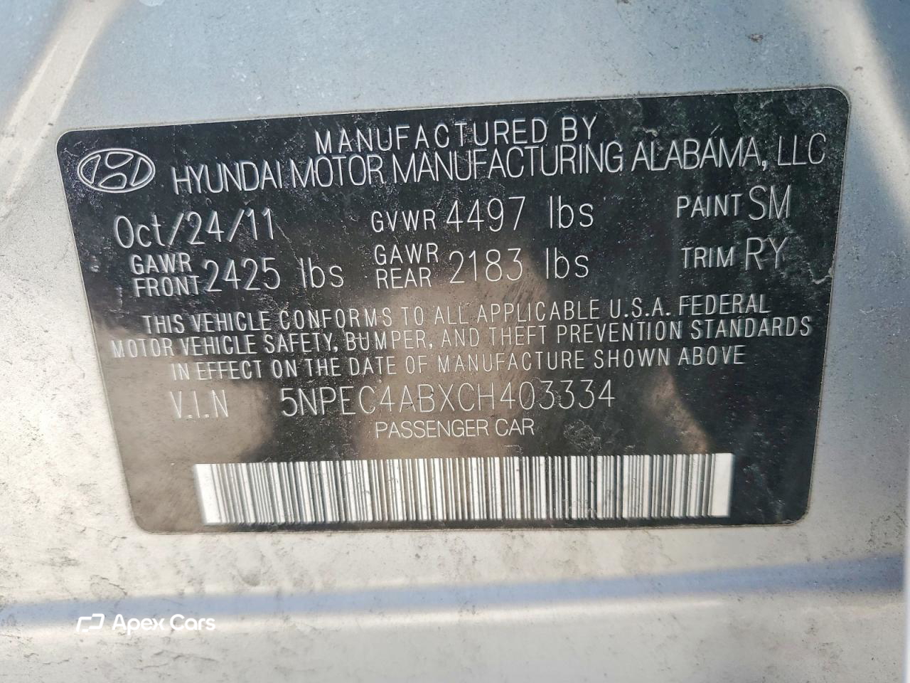 Hyundai Sonata 2012