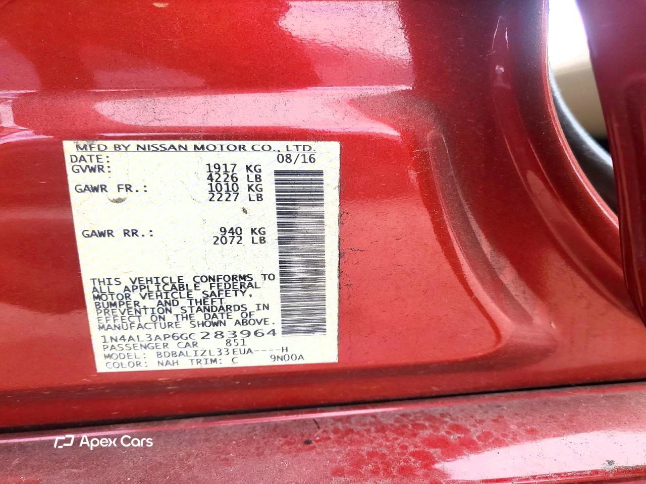 Nissan Altima 2016