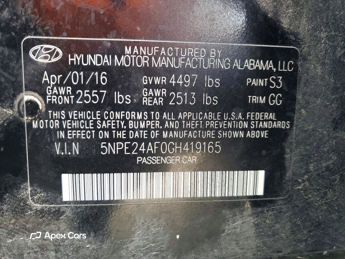 Hyundai Sonata 2016