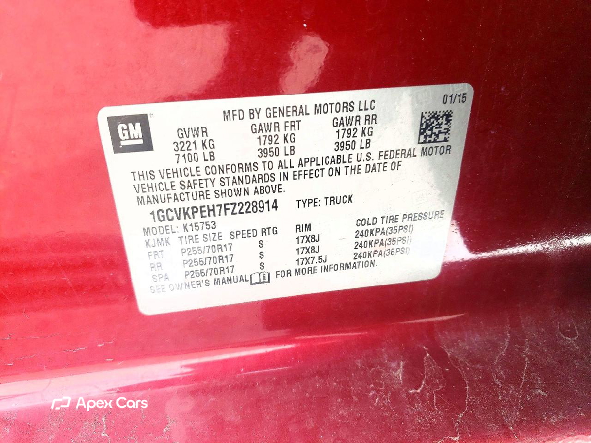 Chevrolet Silverado 2015