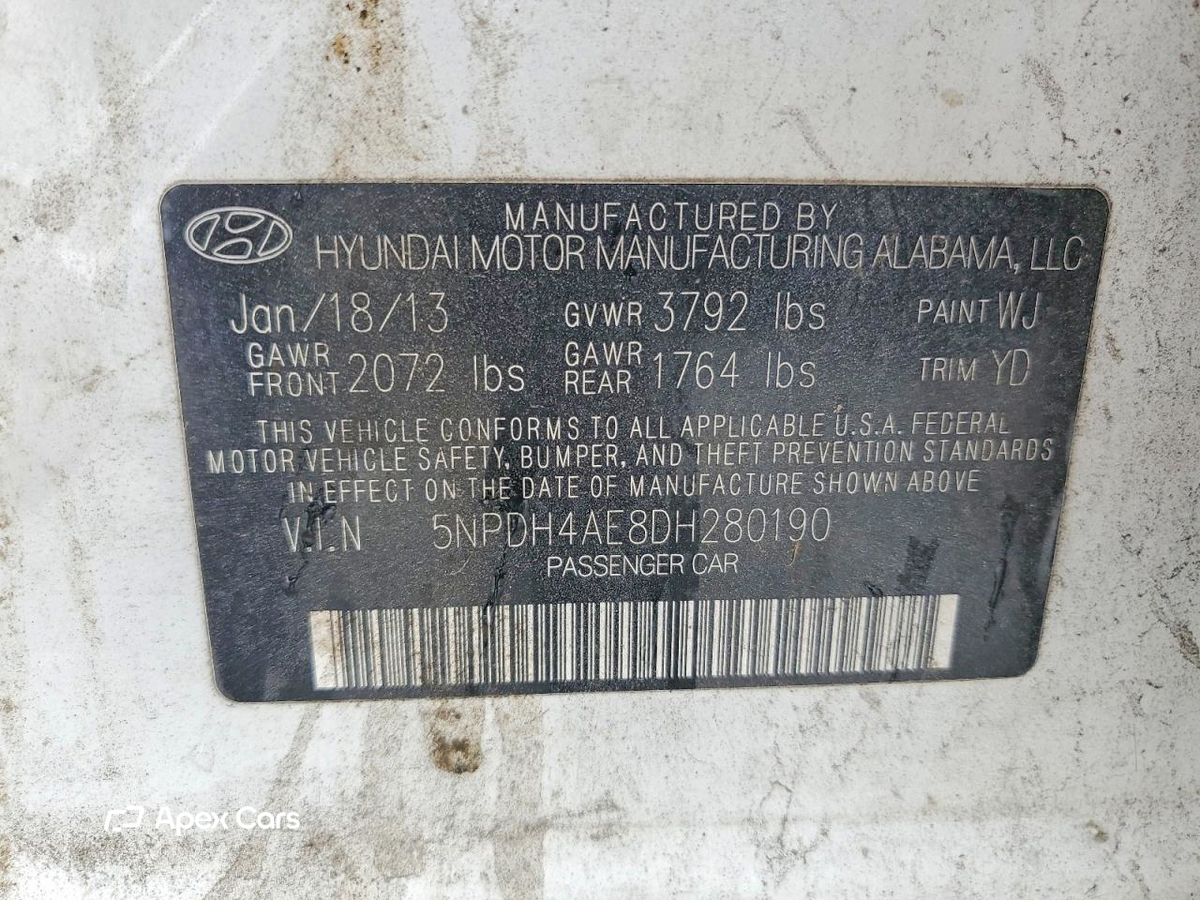 Hyundai Elantra 2013