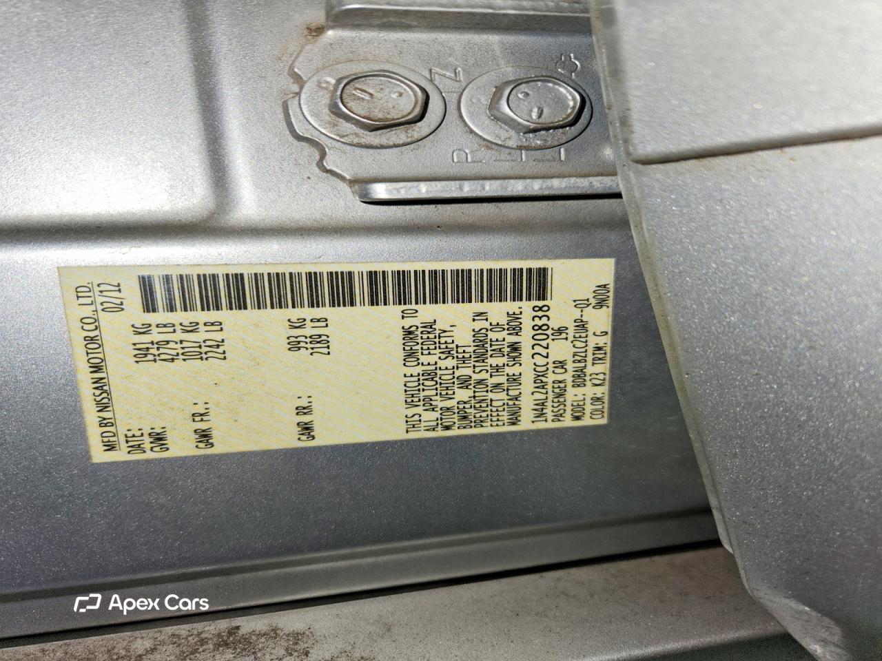 Nissan Altima 2012