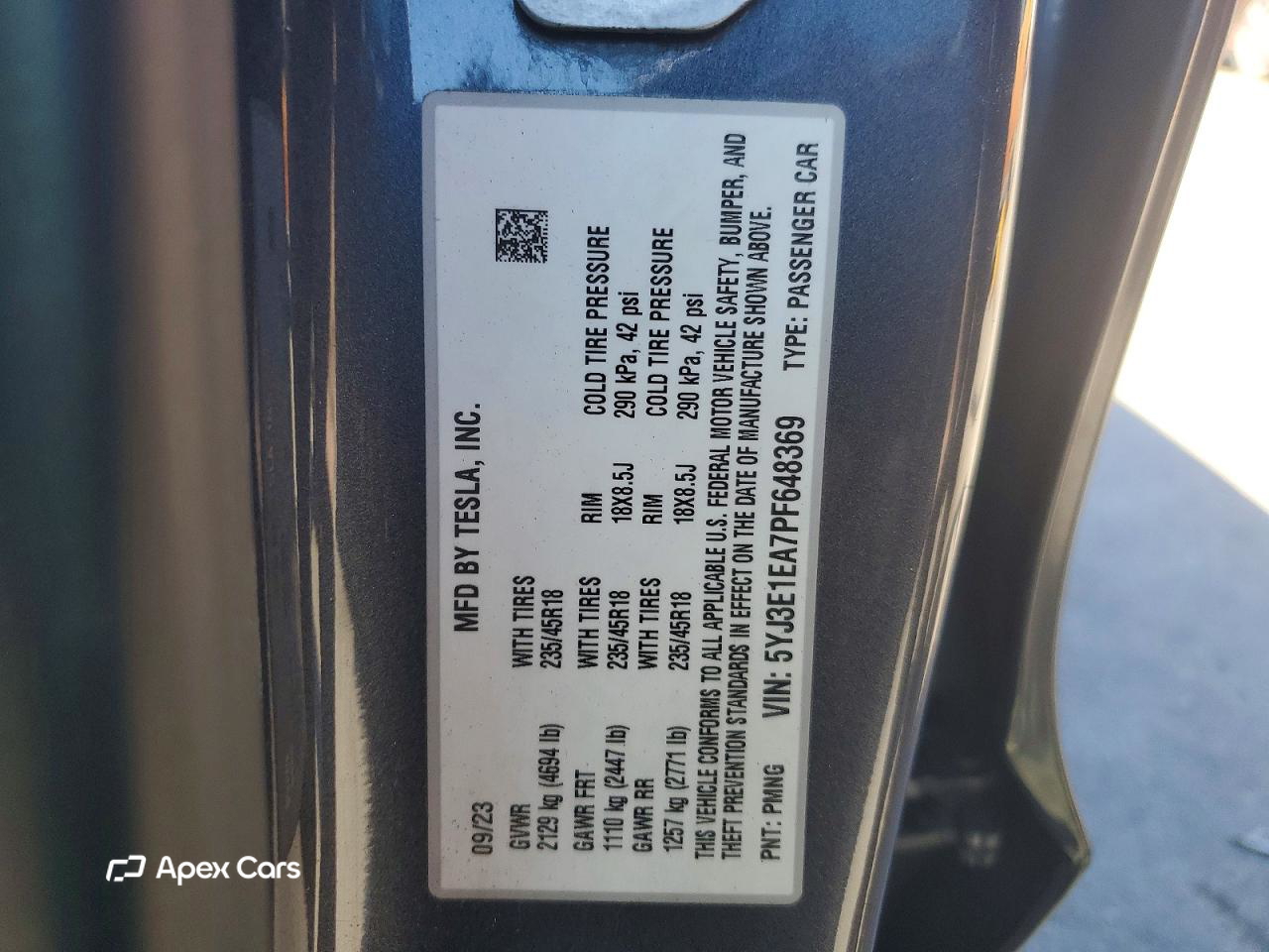 Tesla Model 3 2023