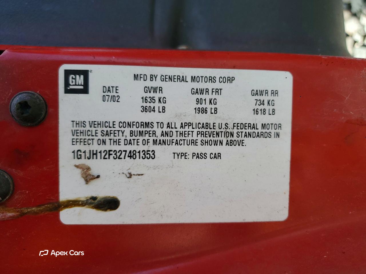 Chevrolet Cavalier 2002