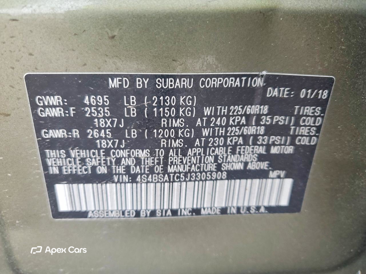 Subaru Outback 2018