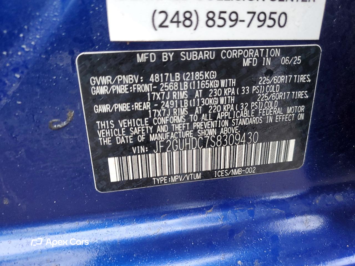 Subaru XV 2025