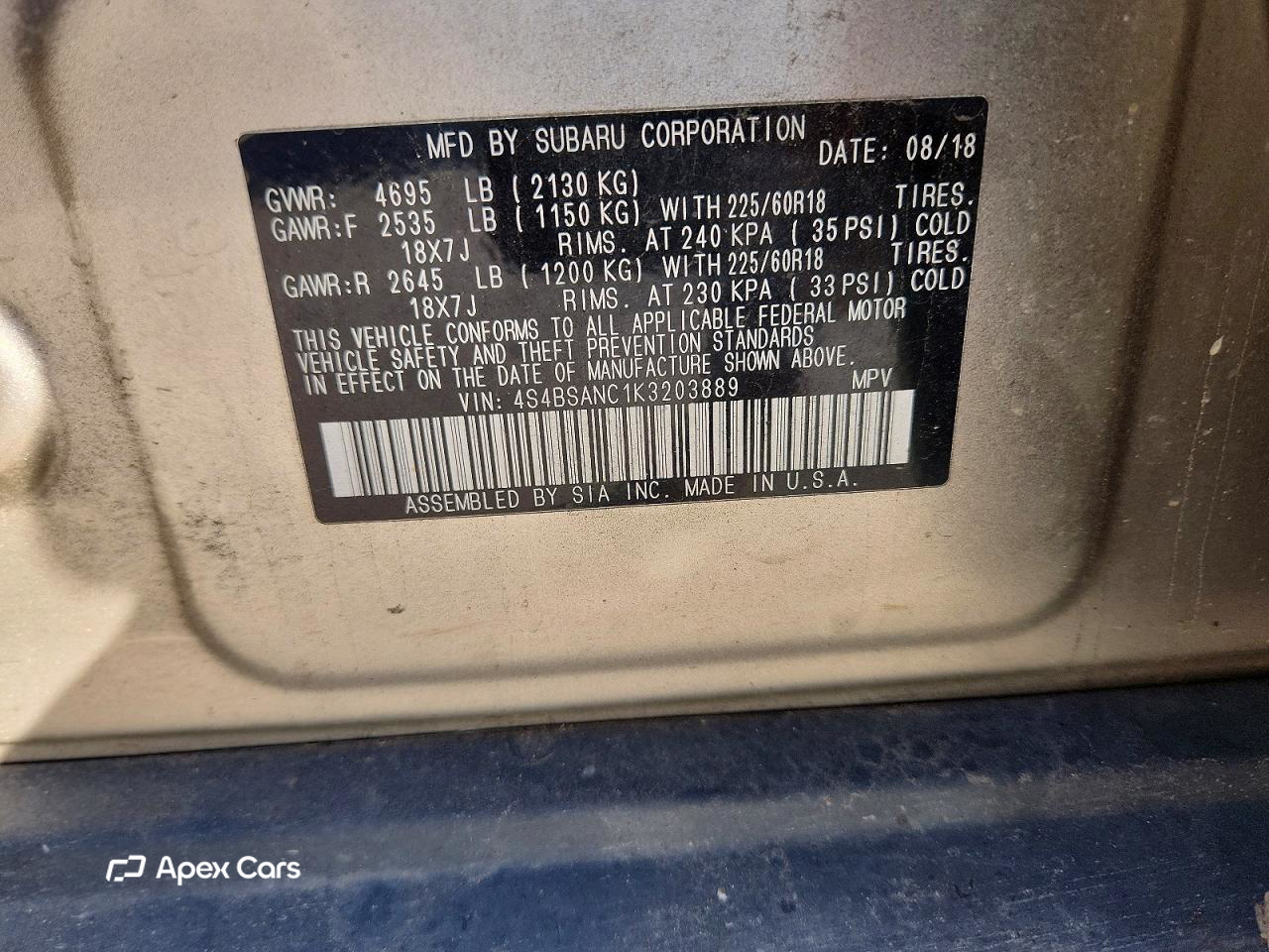 Subaru Outback 2019