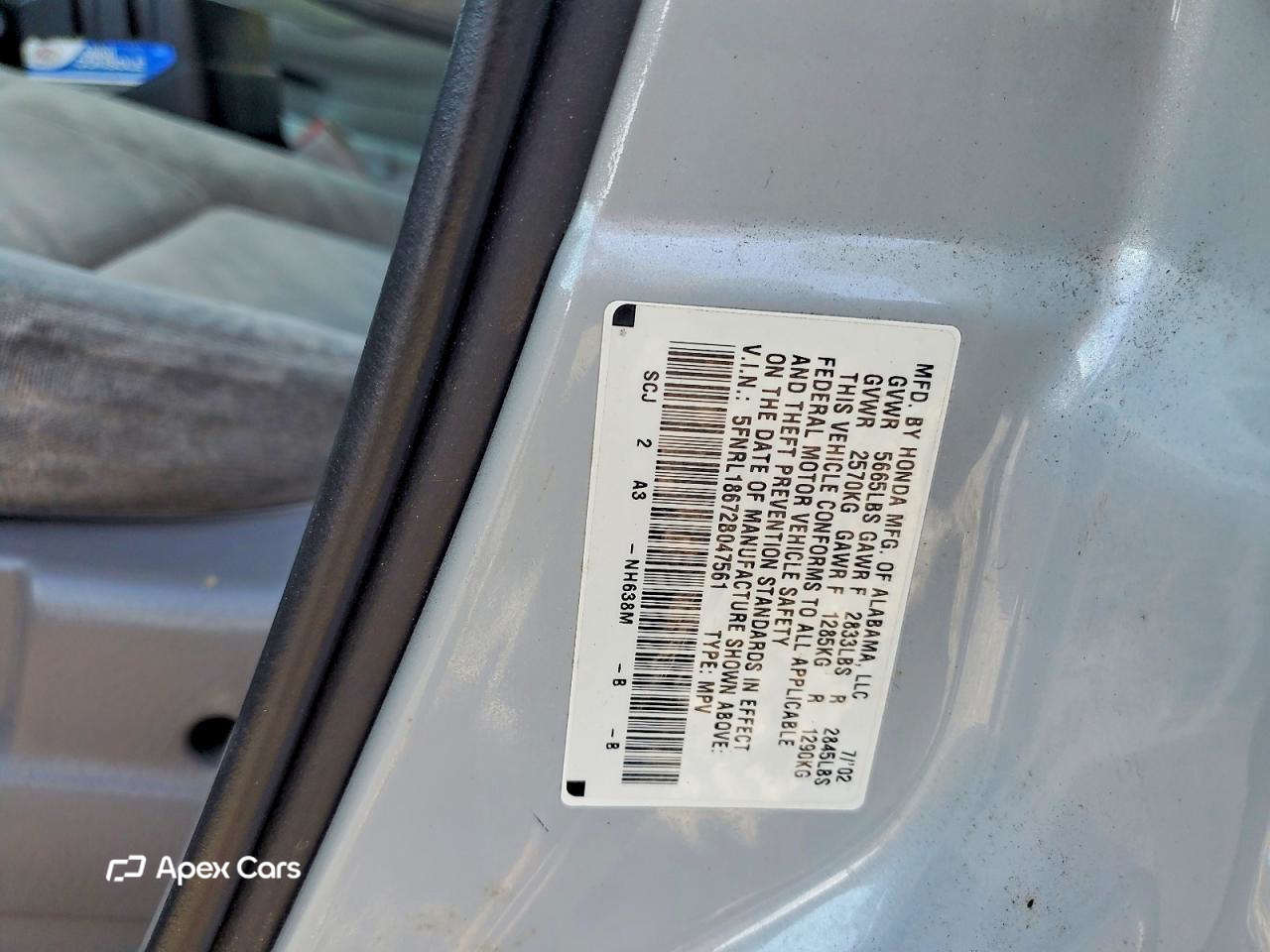 Honda Odyssey 2002