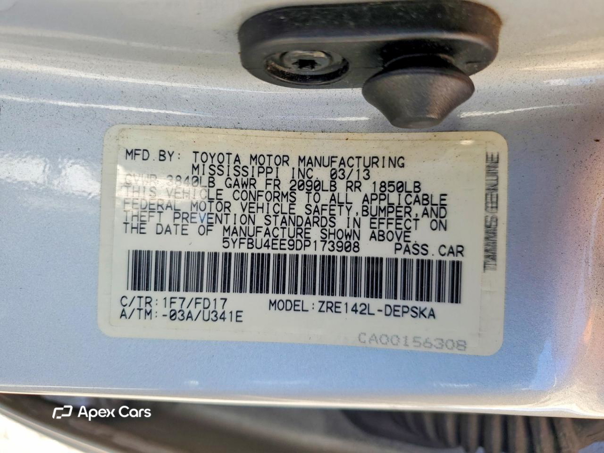 Toyota Corolla 2013