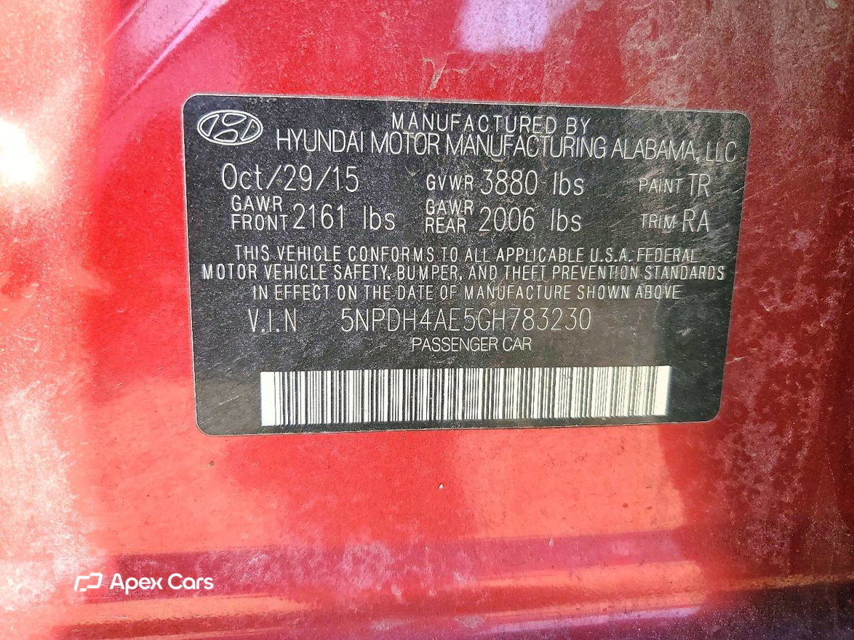 Hyundai Elantra 2016