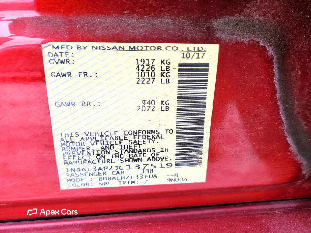 Nissan Altima 2018