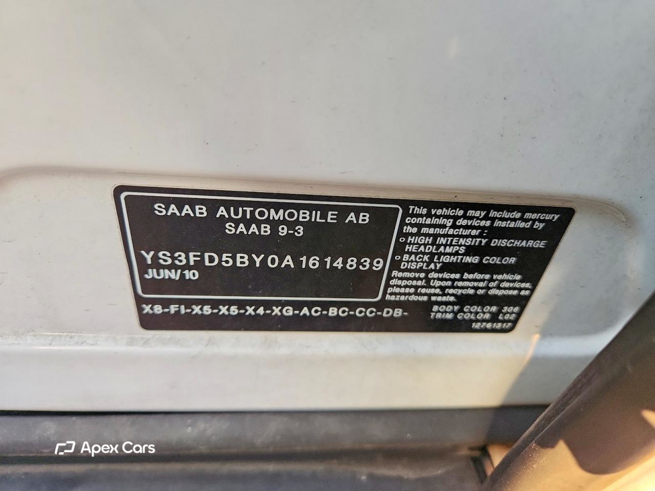 Saab 9-3 2010