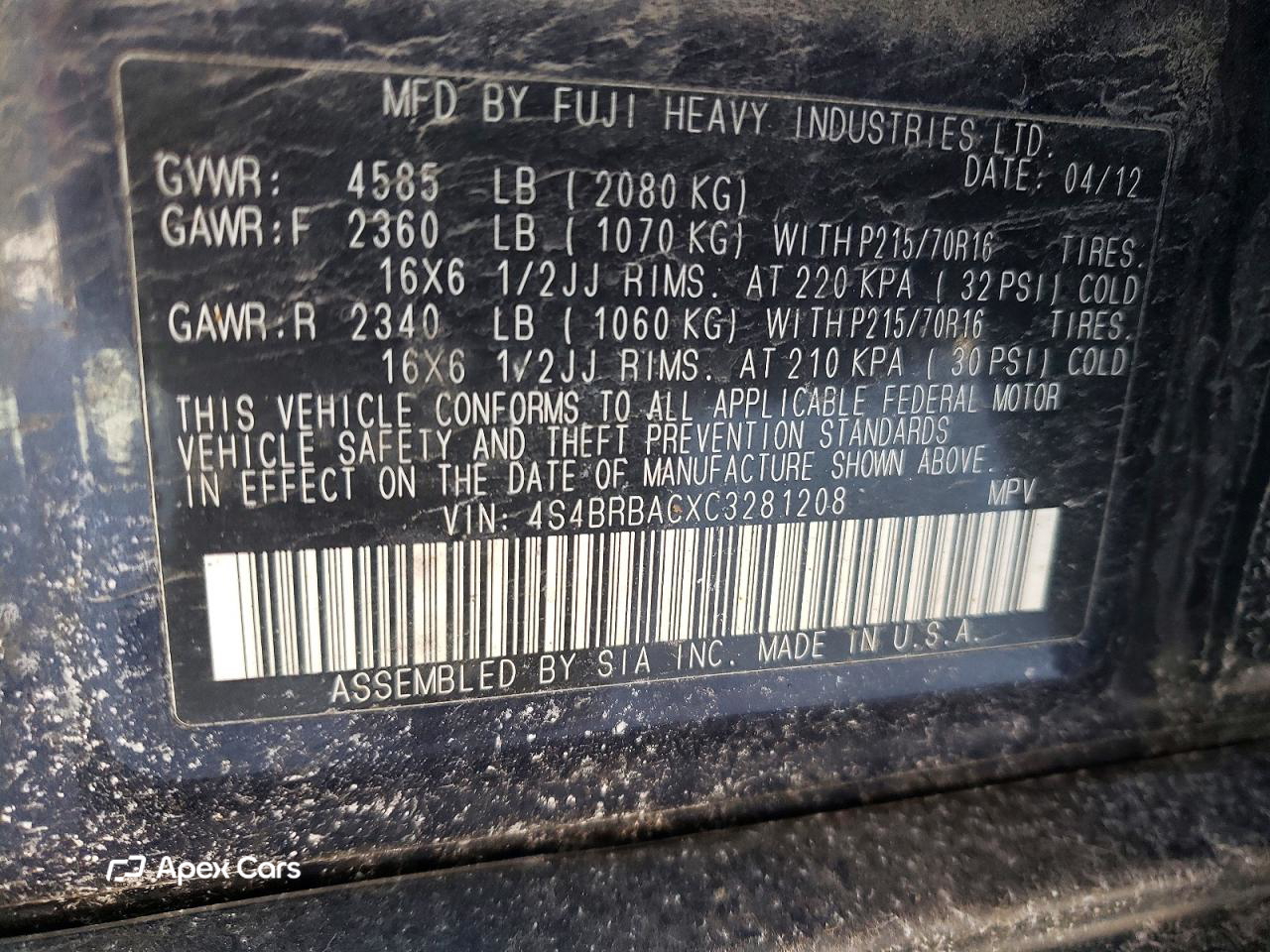 Subaru Outback 2012