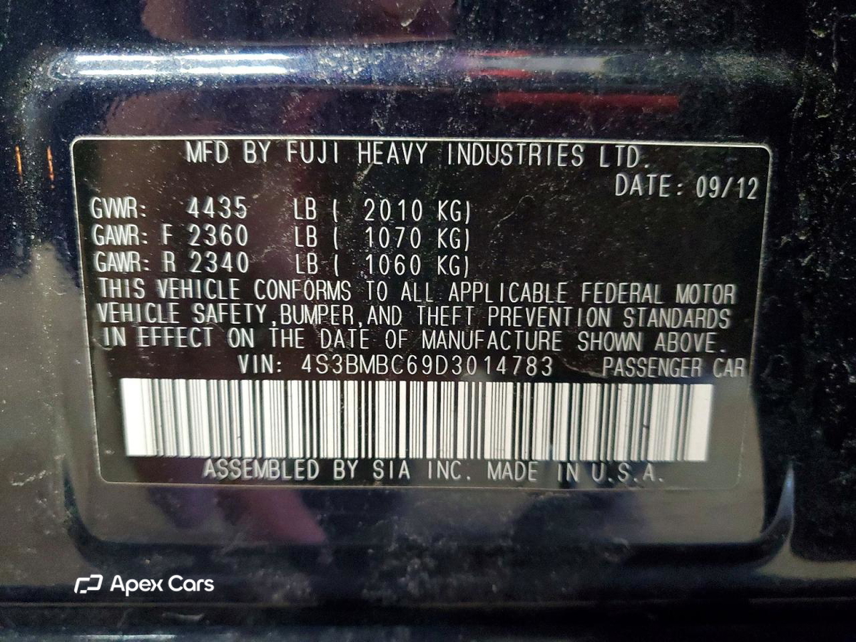 Subaru Legacy 2013
