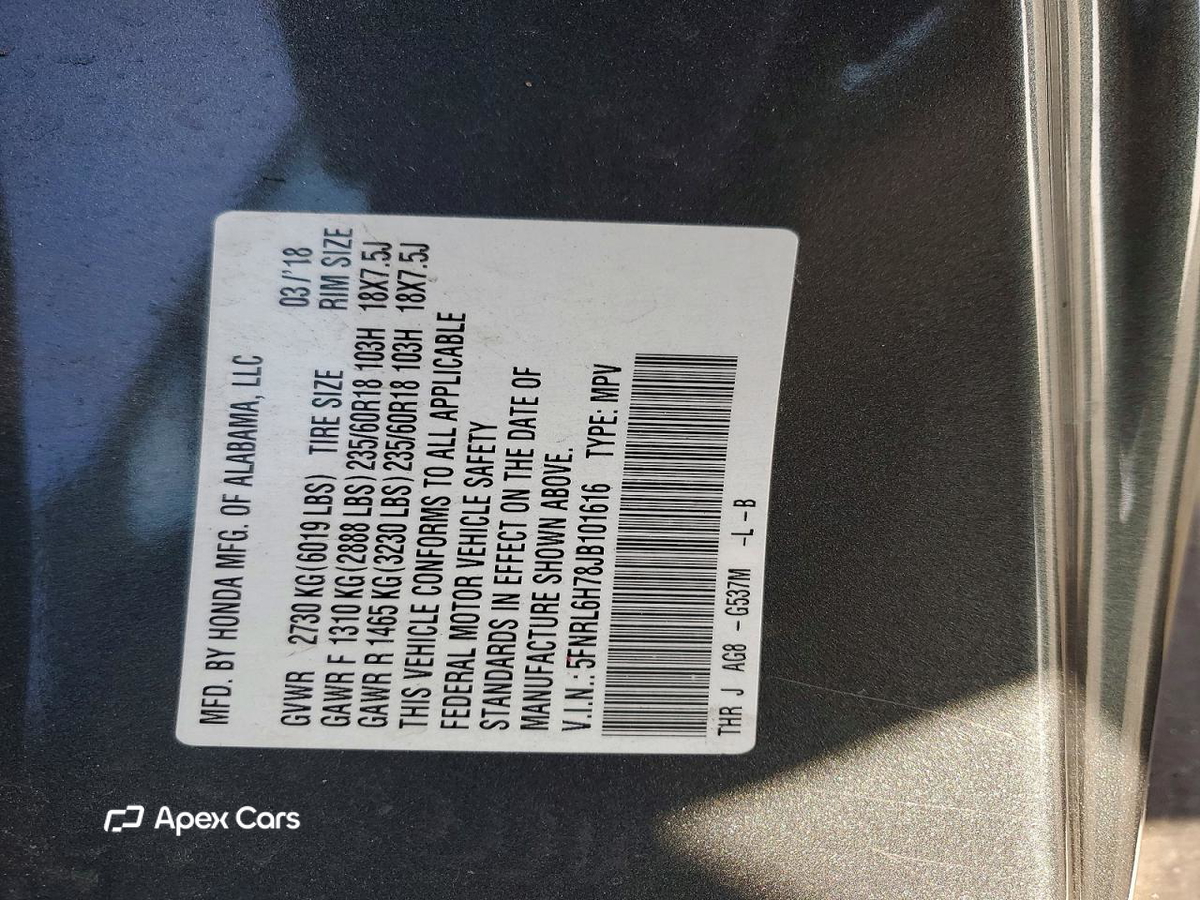 Honda Odyssey 2018