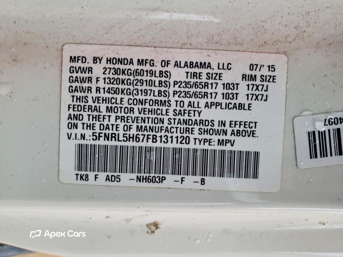 Honda Odyssey 2015