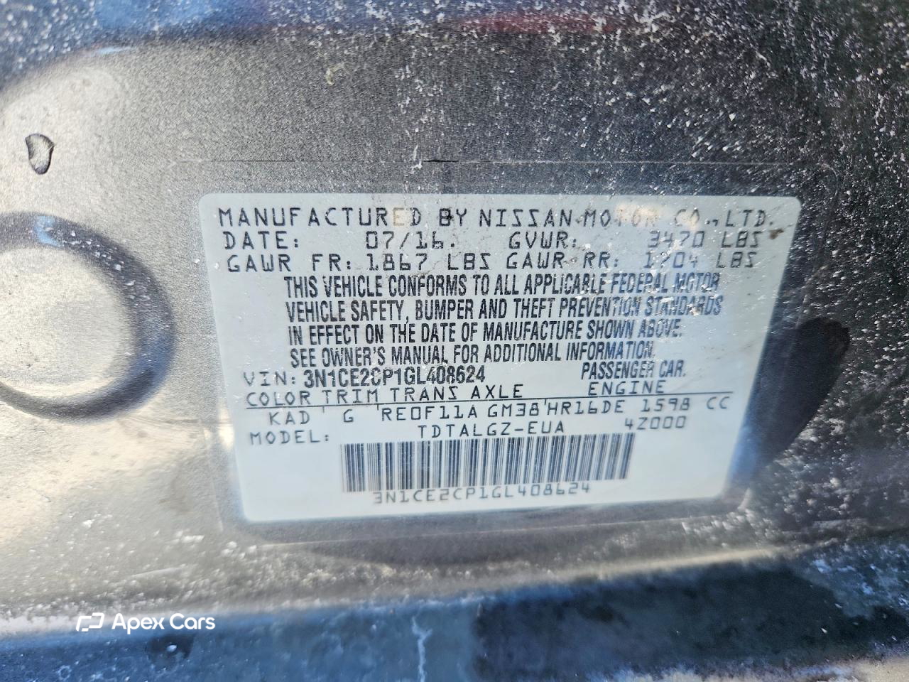 Nissan Versa 2016