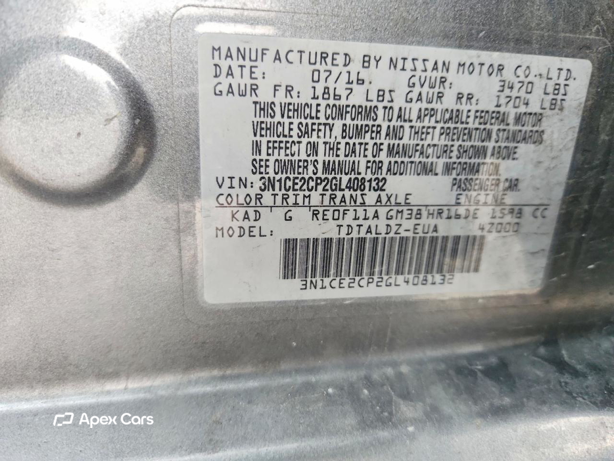 Nissan Versa 2016