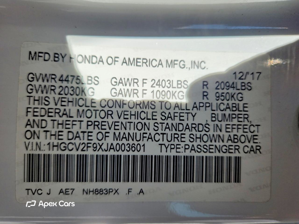 Honda Accord 2018