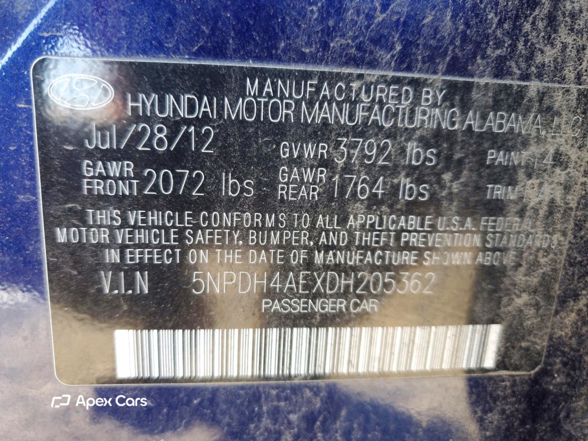 Hyundai Elantra 2013