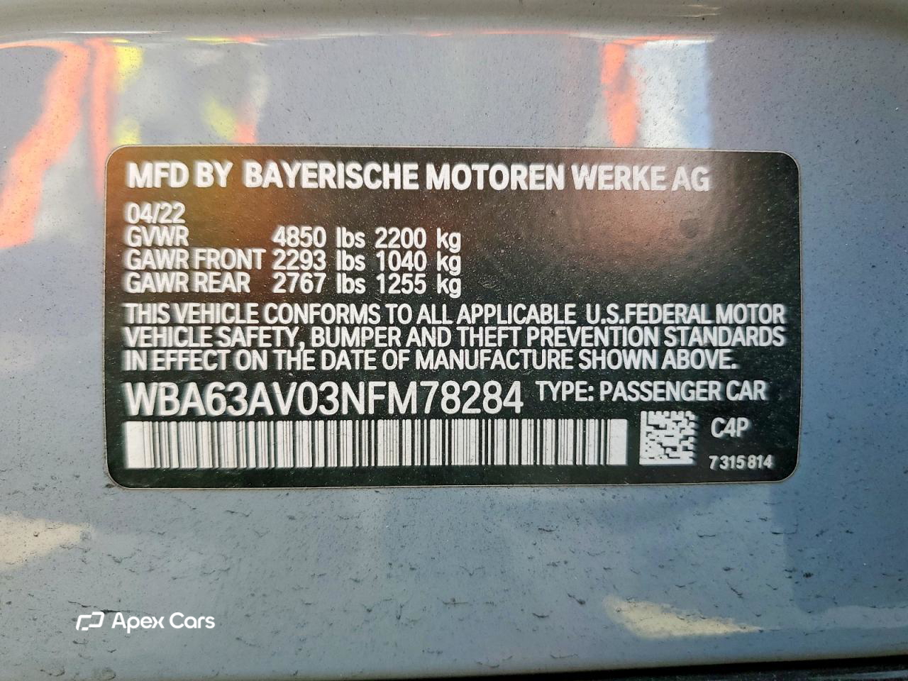 BMW Series 4 2022