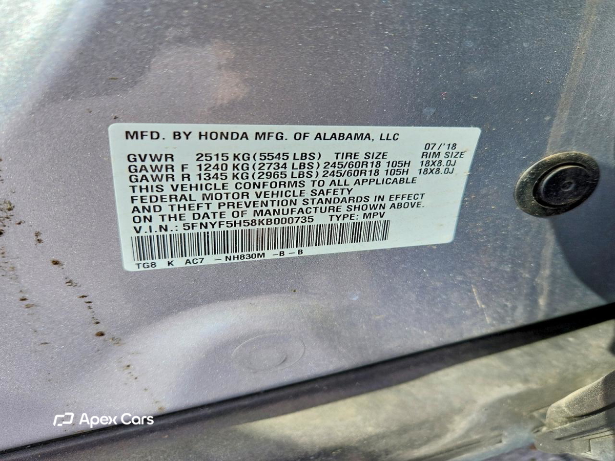 Honda Pilot 2019