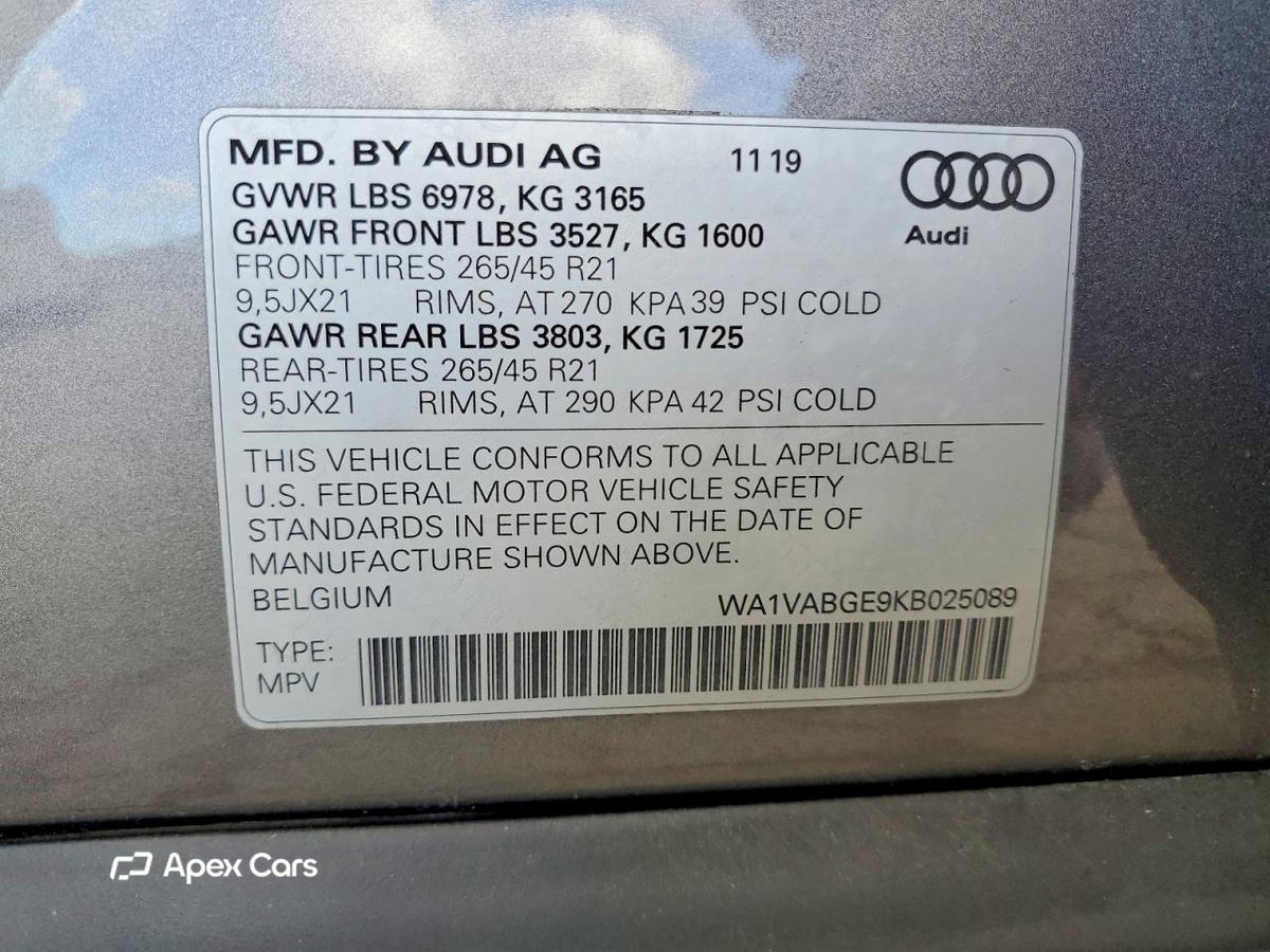 Audi e-tron 2019