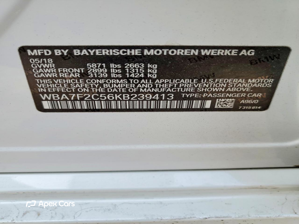 BMW Series 7 2019
