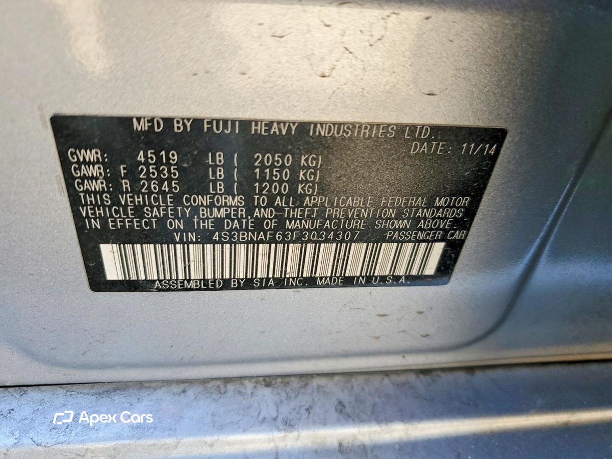 Subaru Legacy 2015