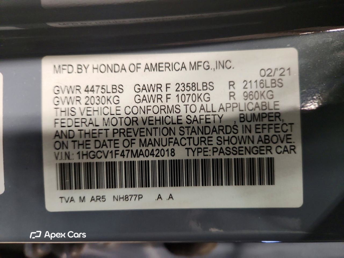 Honda Accord 2021