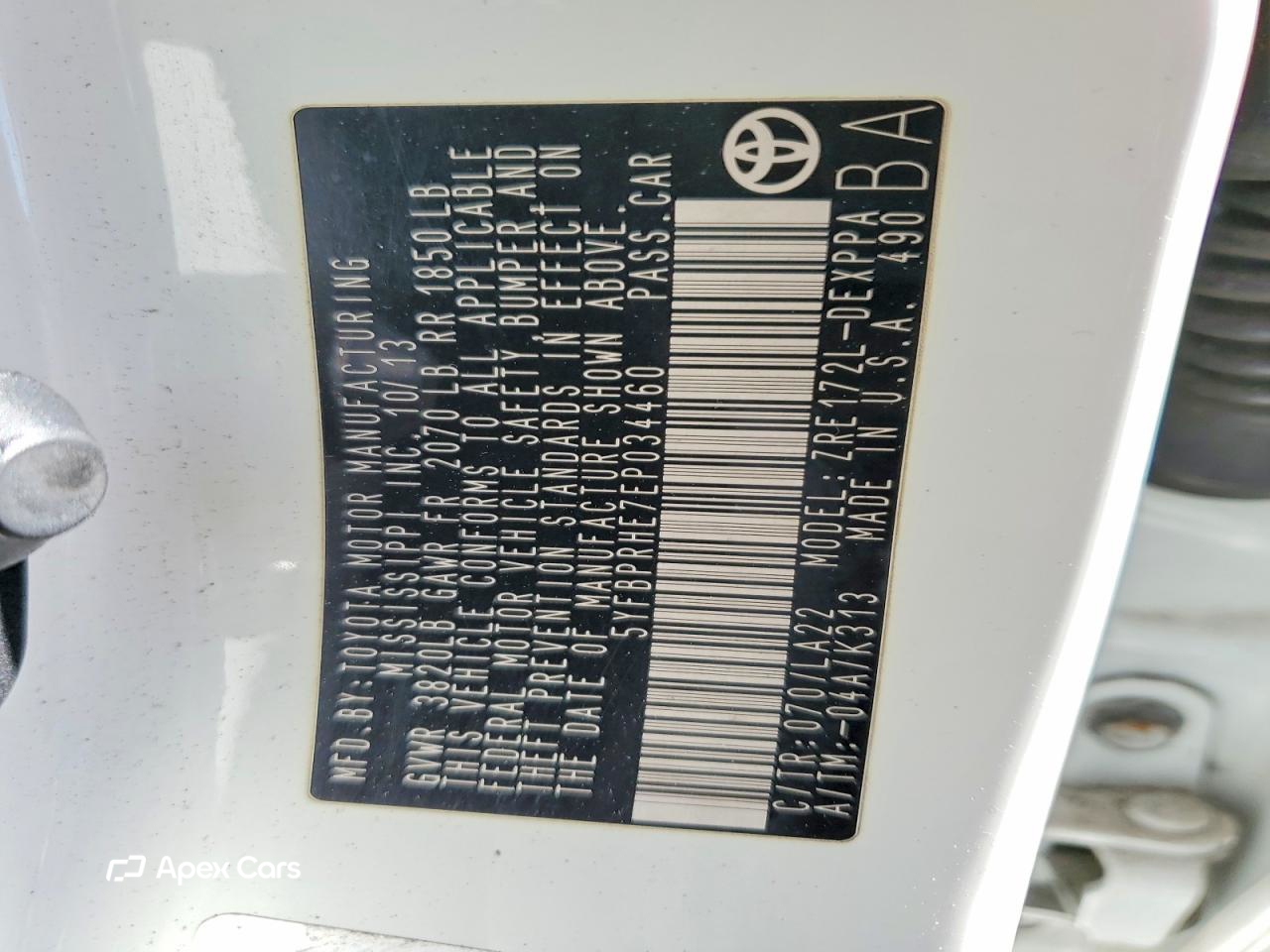 Toyota Corolla 2014