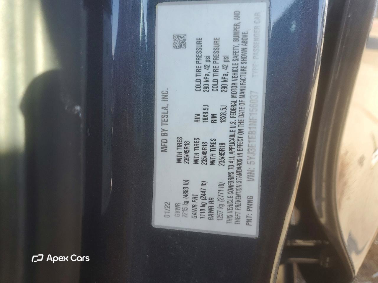 Tesla Model 3 2022
