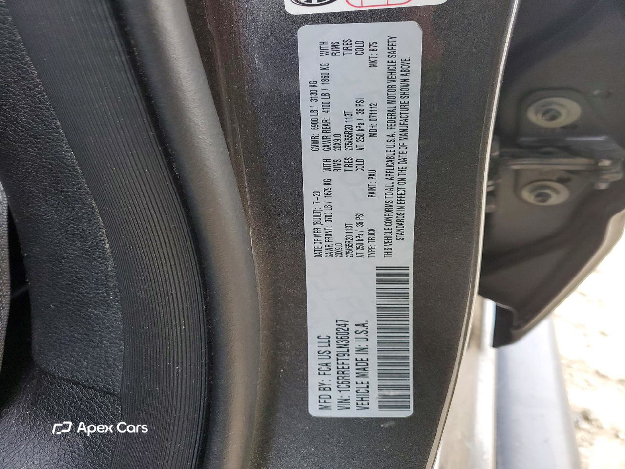 RAM 1500 2020