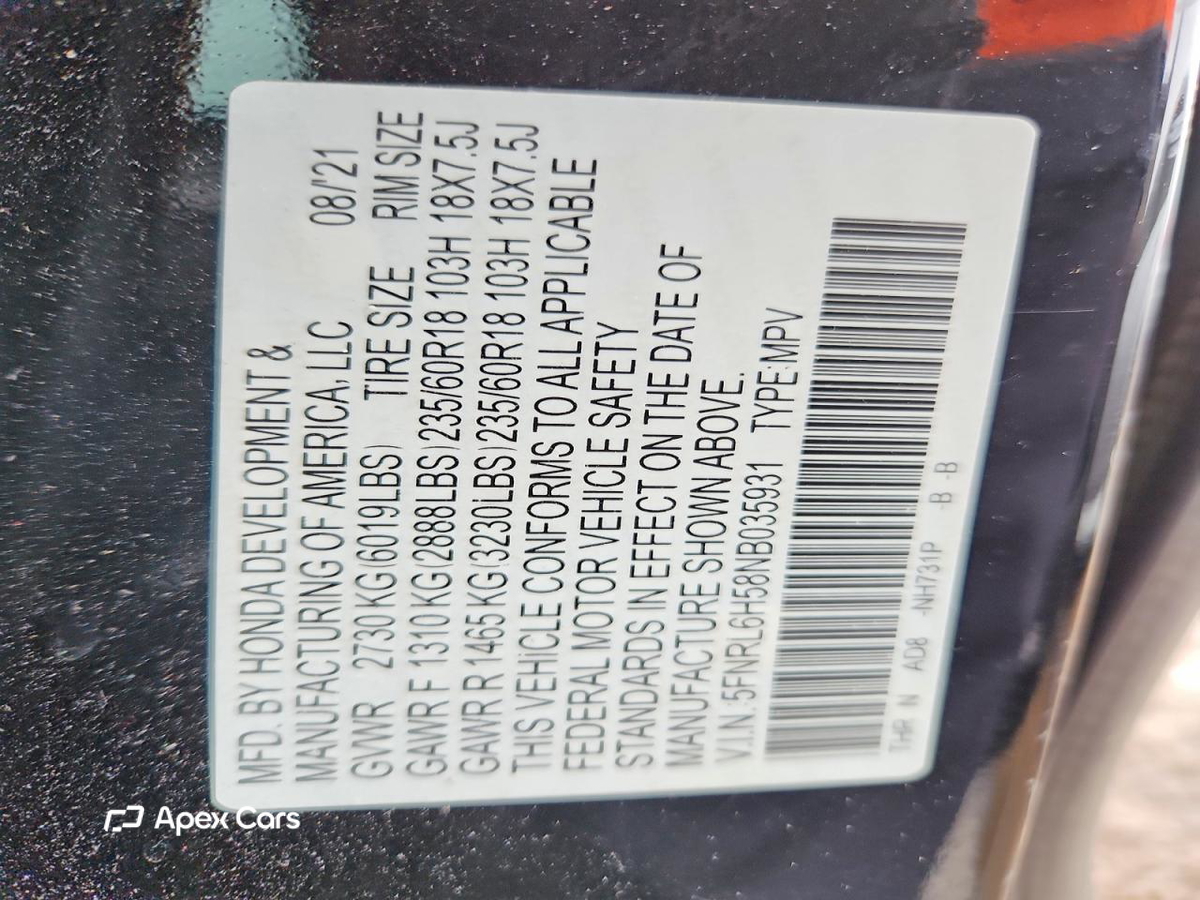Honda Odyssey 2022